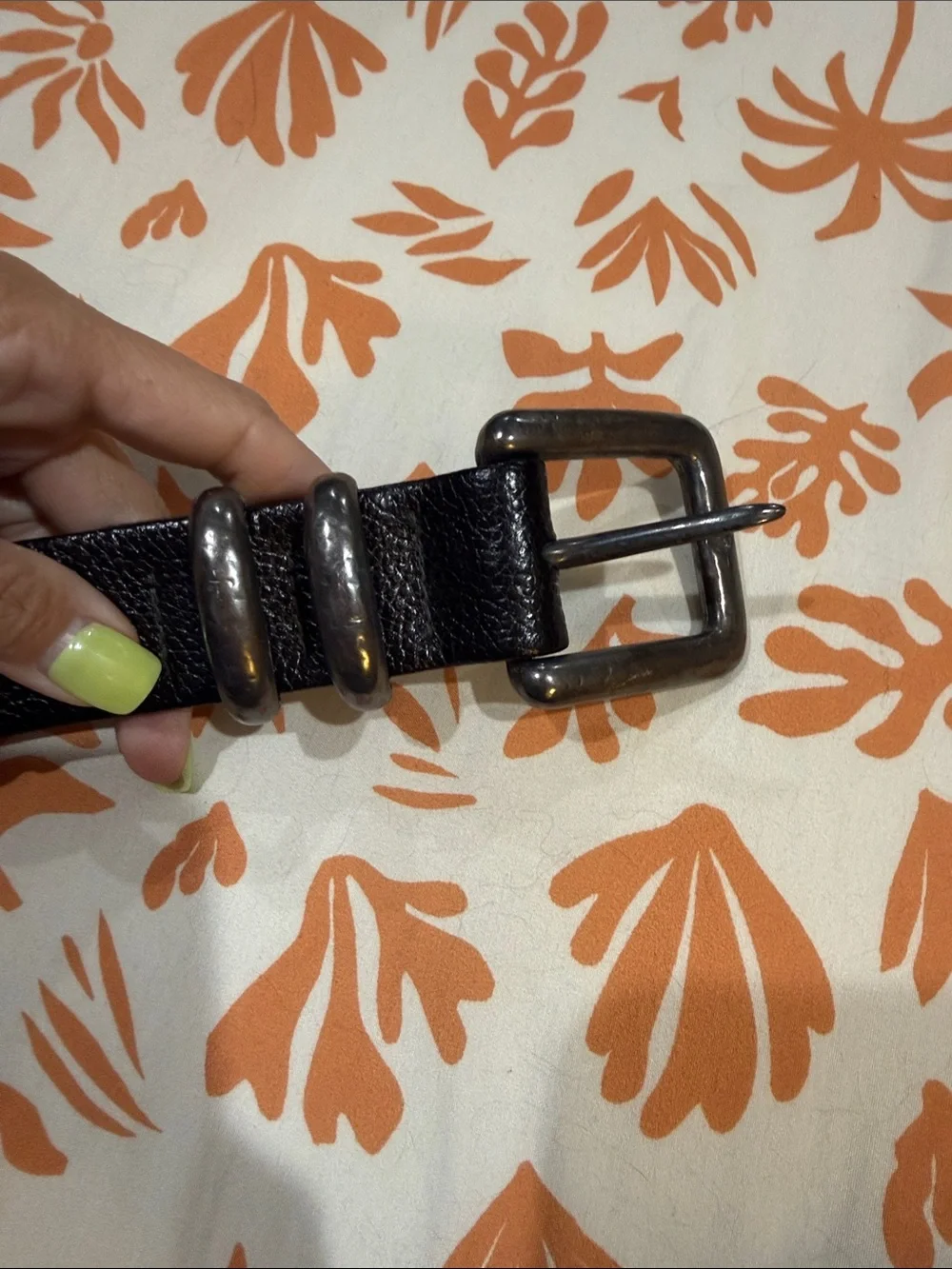 St. Maarten Men’s Leather Belt